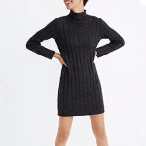 Madewell Donegal Rolled Mockneck Sweater Dress